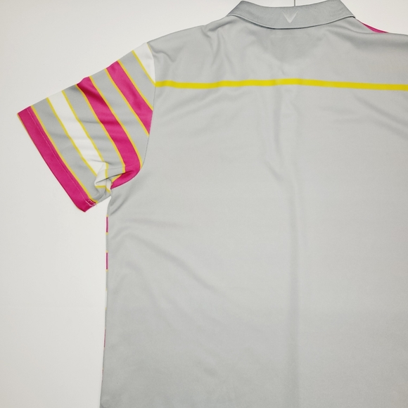 Callaway Polo Disney Mickey Mouse Pink Striped Embroidered size Large - Picture 12 of 14